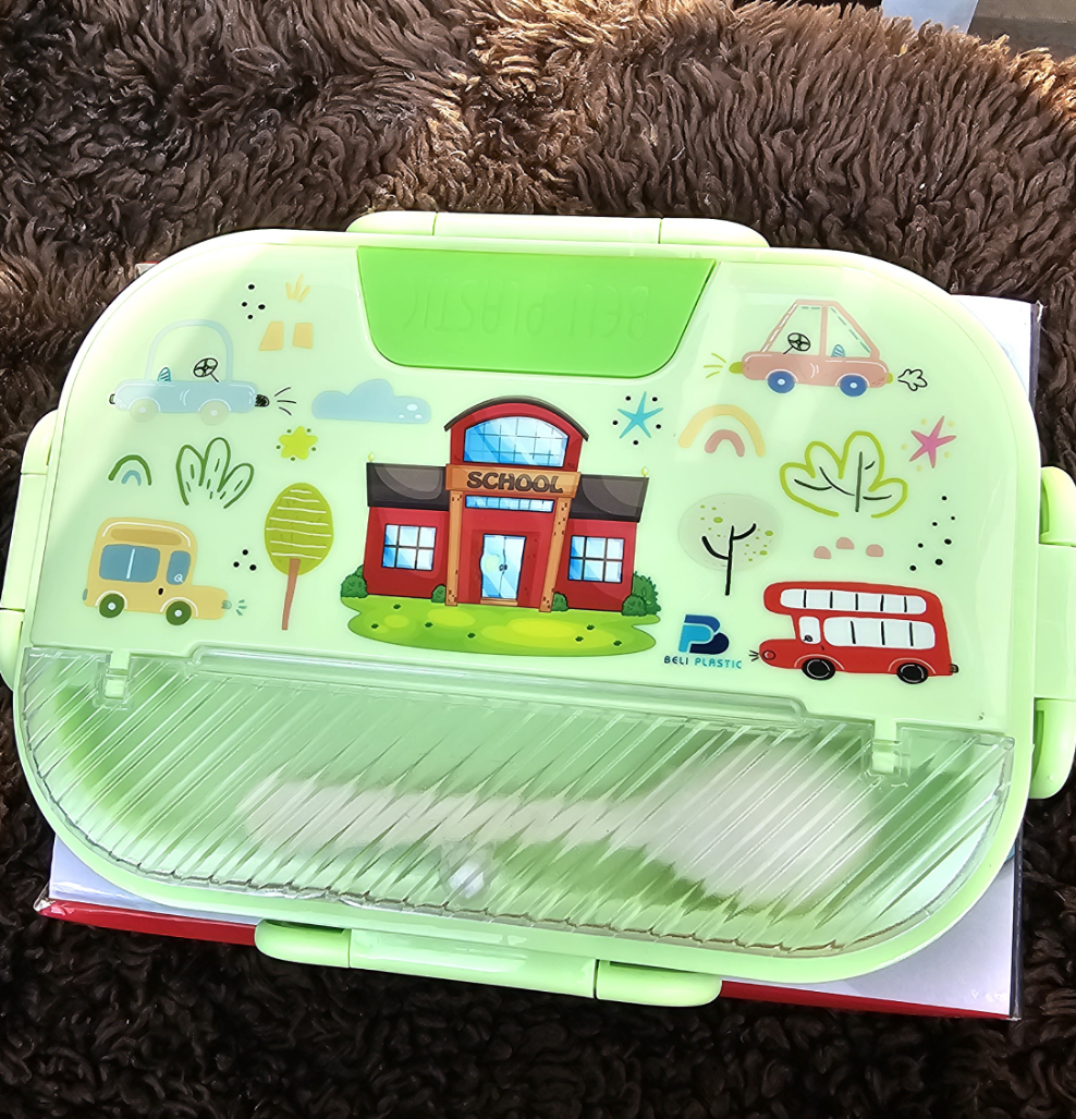 Lunch Box With Steel Compartment