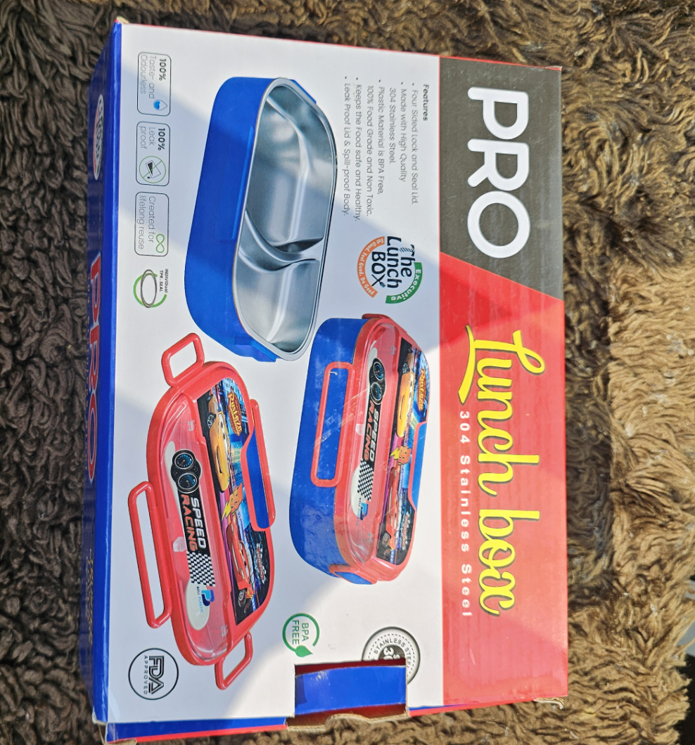 Lunch Box With Steel Compartment