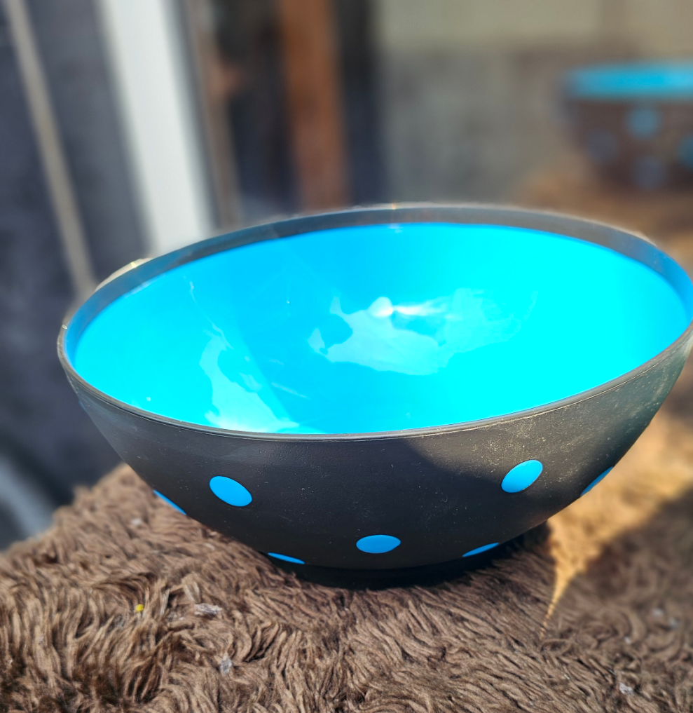 Set Of 2 Big Polka Dots Bowls