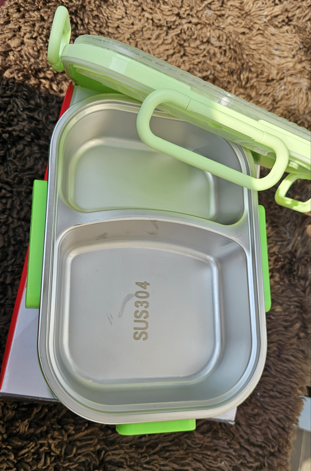 Lunch Box With Steel Compartment