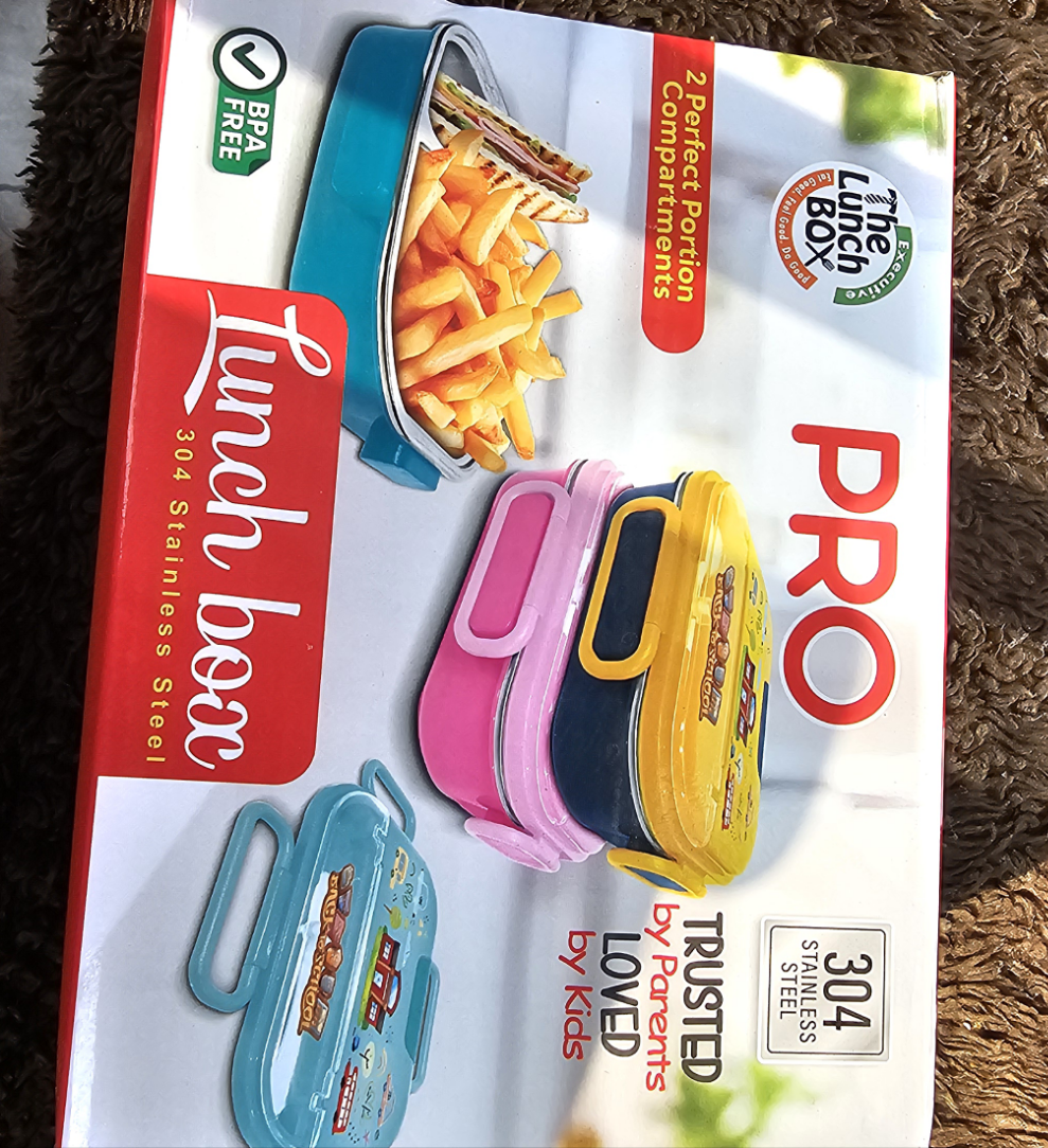 Lunch Box With Steel Compartment