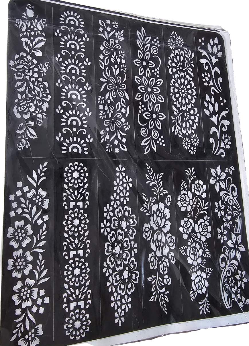 STENCILS (Mehndi Stickers)
