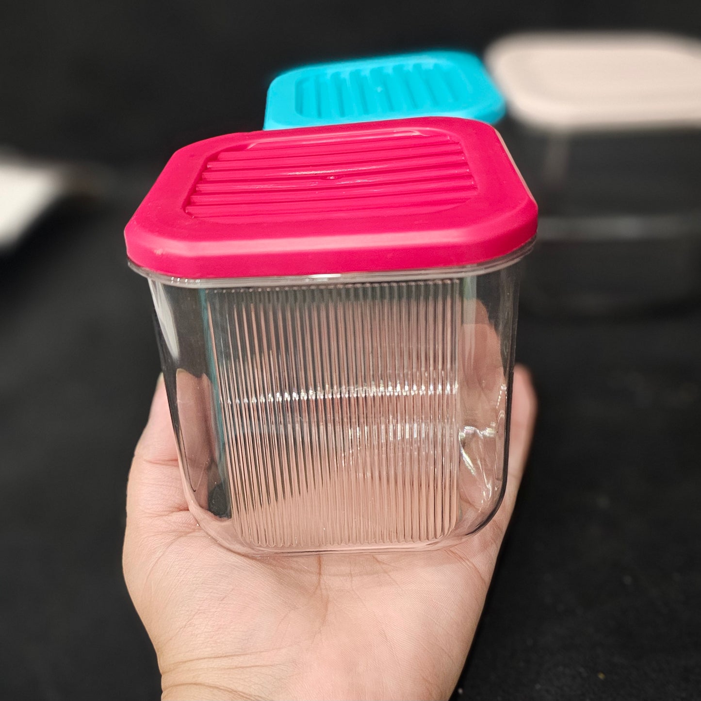 Airtight Acrylic Jars 3 pieces