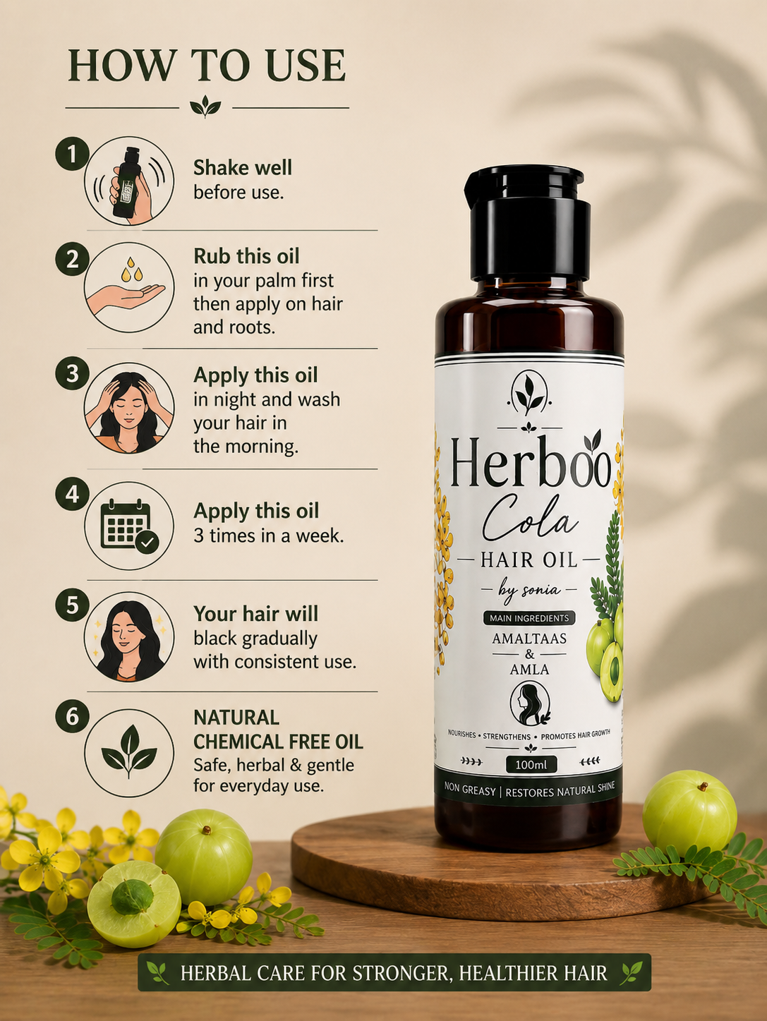 Herboo Cola Hair Oil