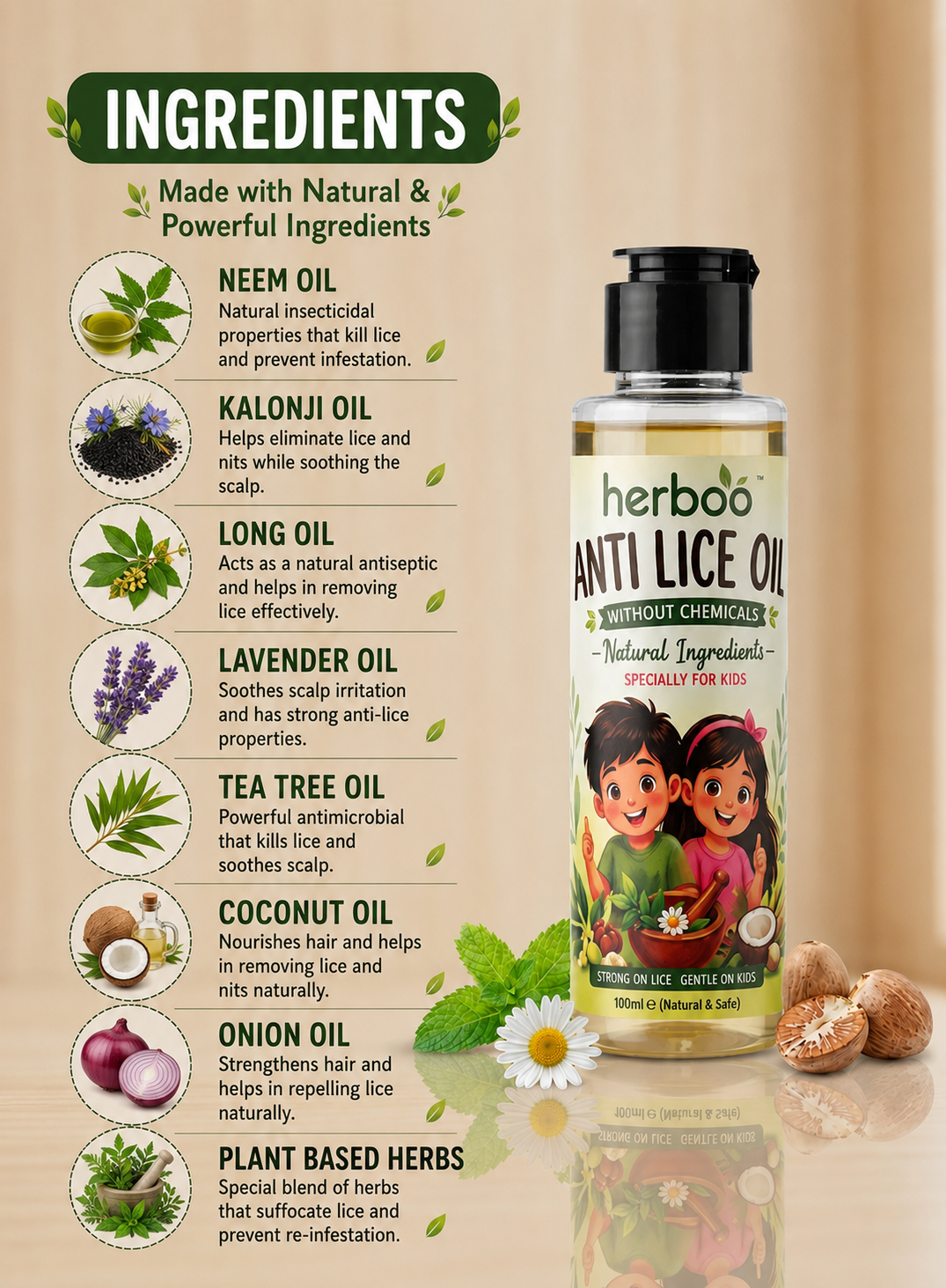 Anti Lice Hair Oil