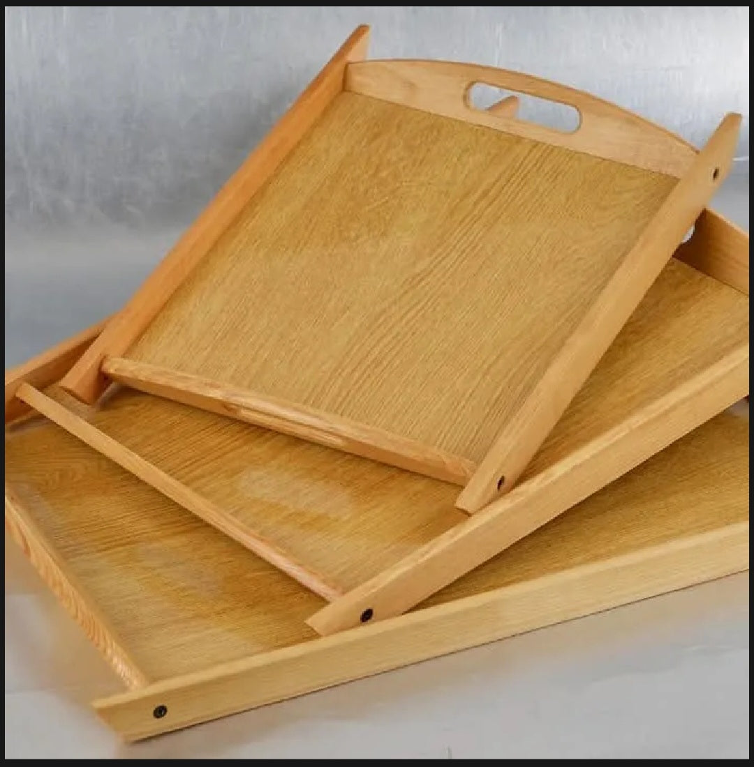 Wooden Tray Set
