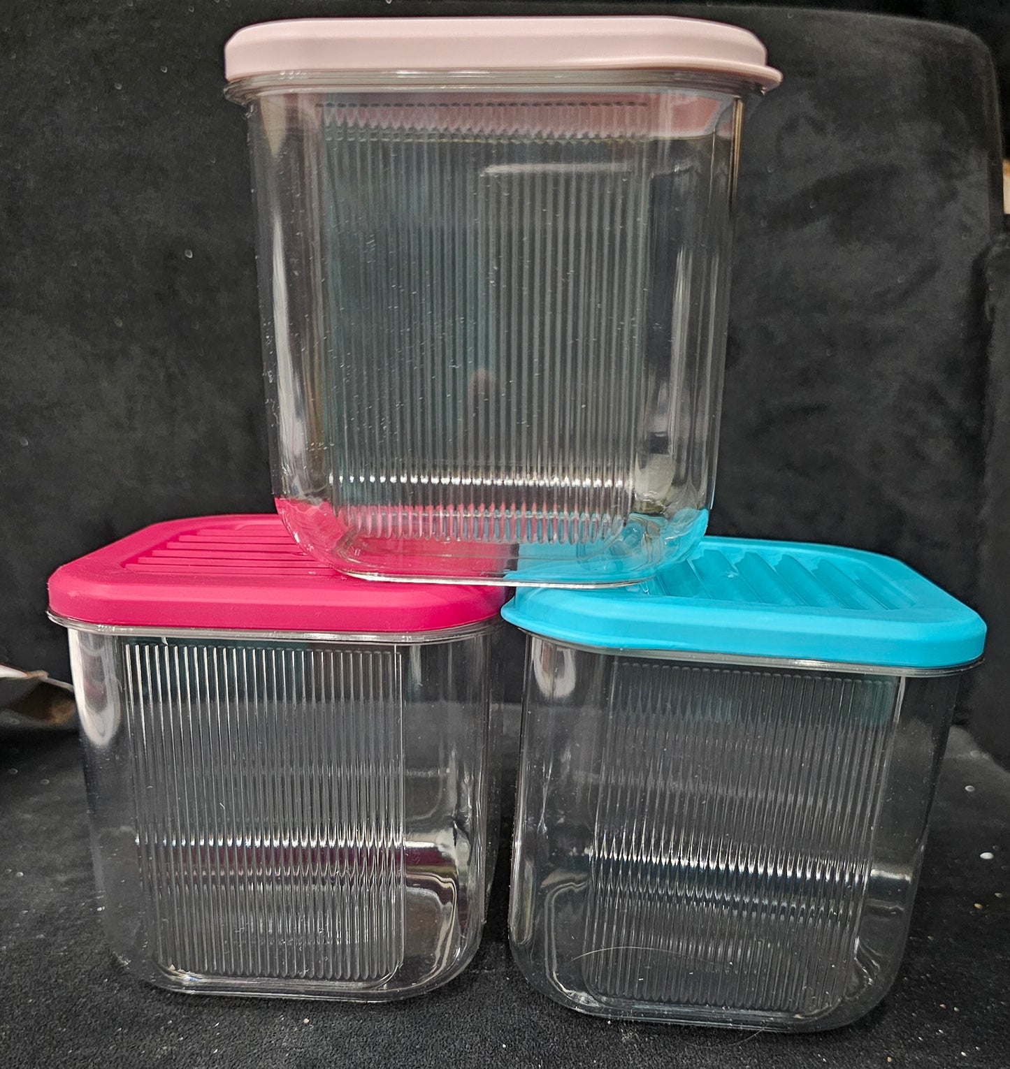Airtight Acrylic Jars 3 pieces