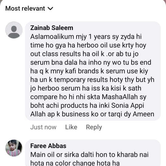 REVIEWS OF Herboo hair oil