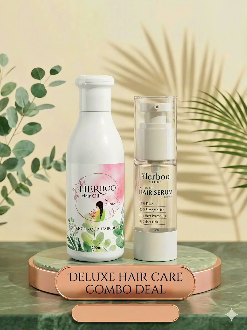 Herboo Hair Oil + Hair Serum (Deal)