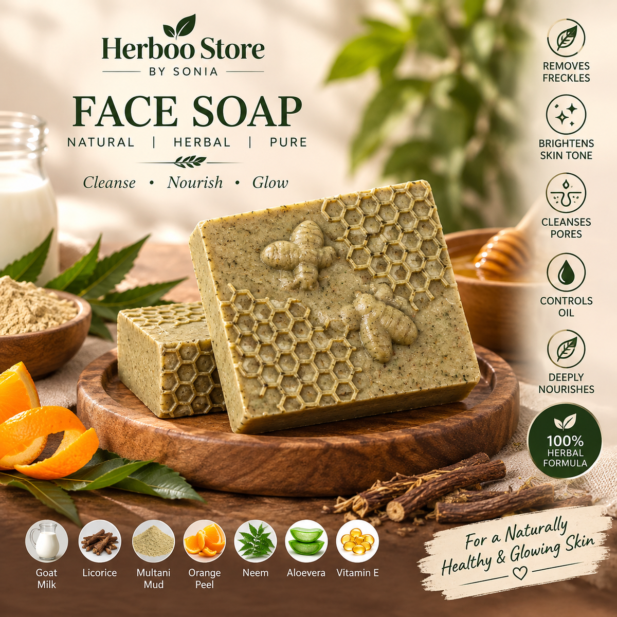 Whitening Face Soap ( Herbal )