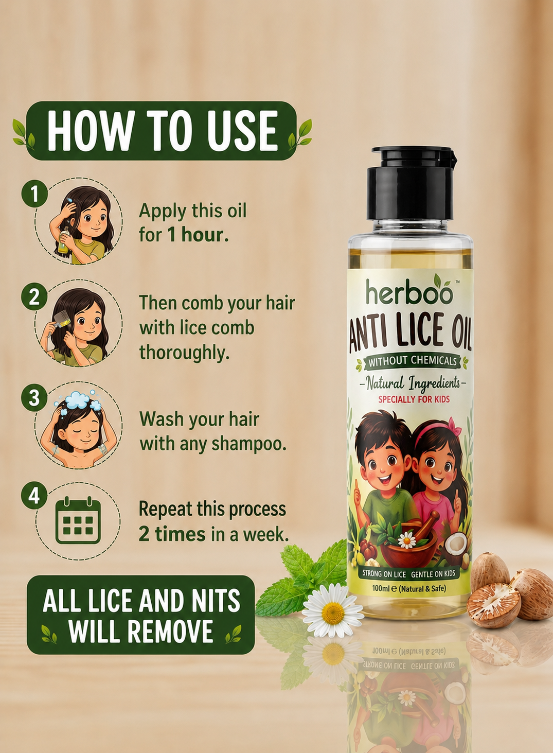 Anti Lice Hair Oil