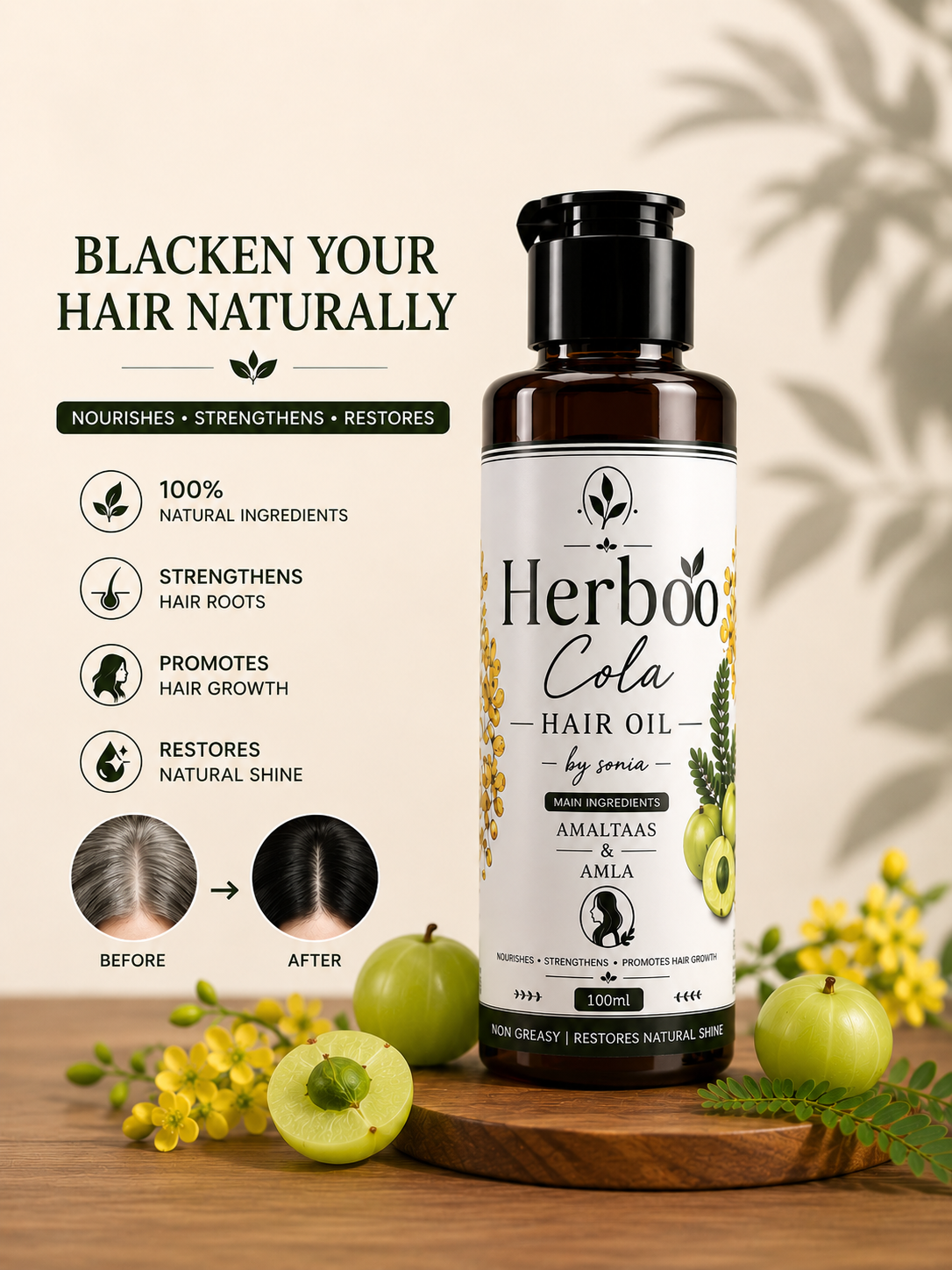 Herboo Cola Hair Oil